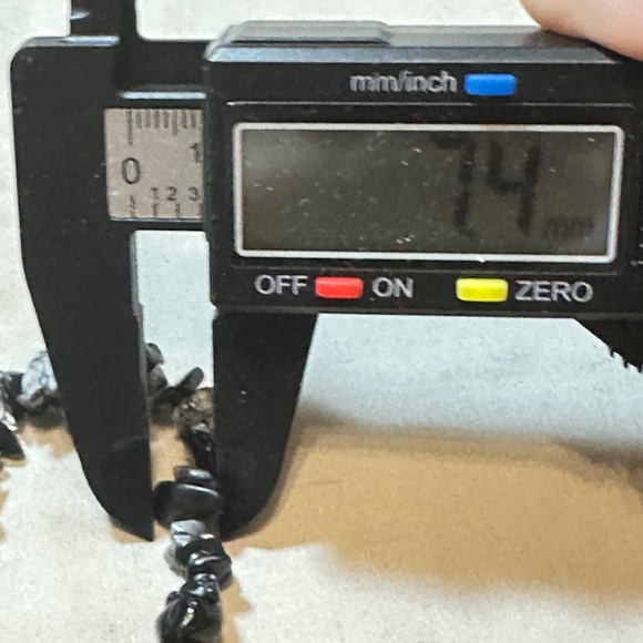 Snowflake Obsidian genuine Stone chips, stretchy bracelet. Various stone sizes. - Picture 12 of 14